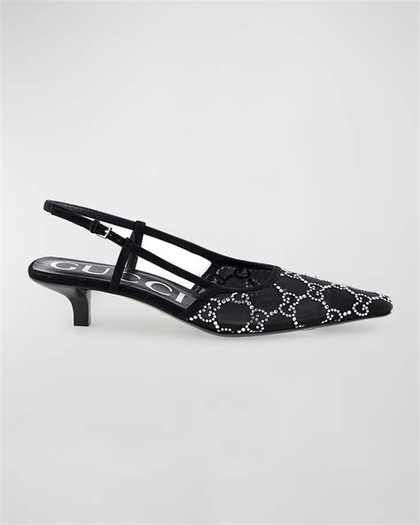 tom crystal slingback pump